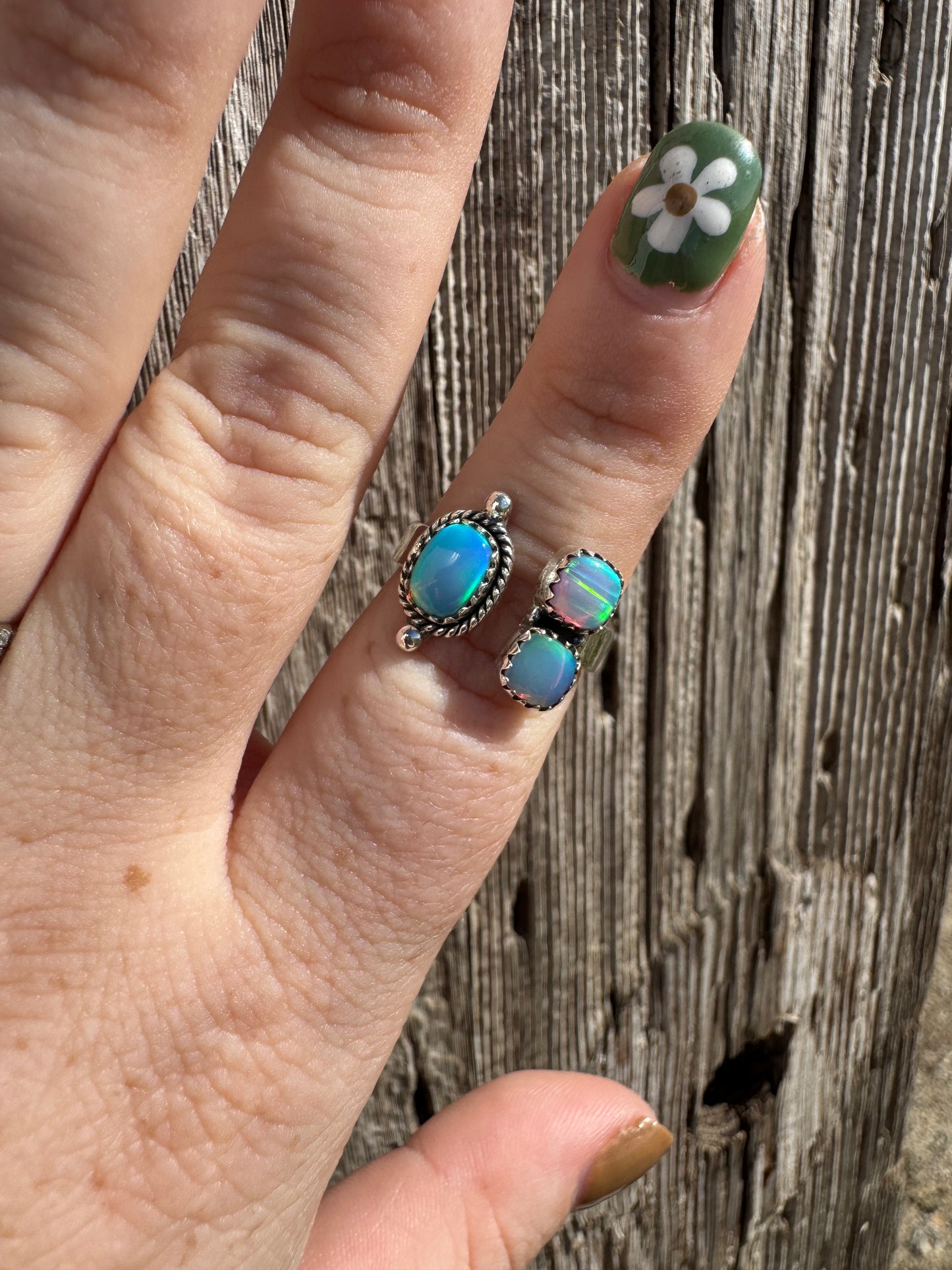 Aurora Opal Adjustable Ring