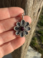 Purple Spiny Flower Charm