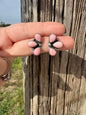 Pink Conch Half Cluster Earrings