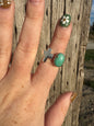 Turquoise Cross Ring -Adjustable