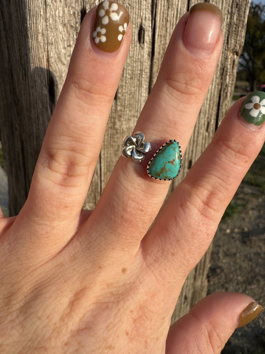 Kingman Flower Ring -Adjustable