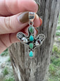 Cactus Pendant With Wild Horse & Kingman