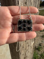Black Onyx Bar Necklace